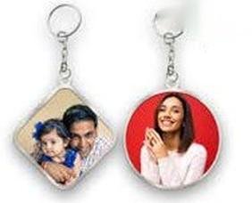 Metalized Keychain, 2 side - Bulk Keychain