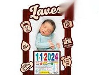 Wooden Cutout Calendar - CT 120
