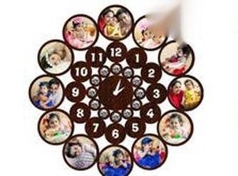 Photo Wall Clock - WC 4 (12 photos)