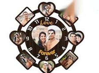 Photo Wall Clock - WC 6008 (9 photos)